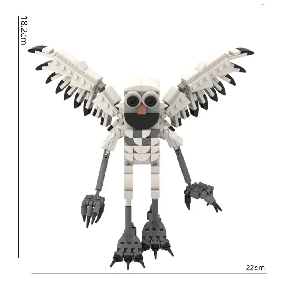 99 夜の森鹿フクロウヤギモンスター組み立てブロックセット子供のおもちゃプラスチック人形モデル組み立てブロック