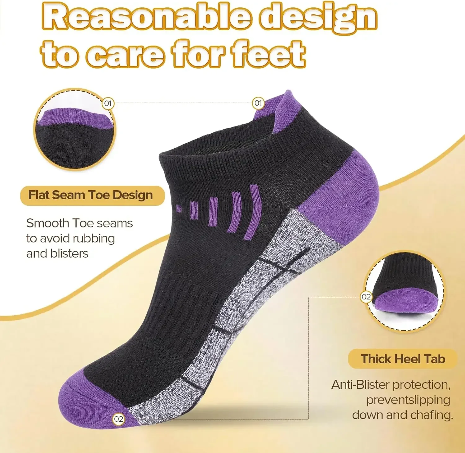 Women Sport Socks Athletic Cycling Socks Breathable Outdoor Basketball Fitness Running Socks for Men and Ankle Socks