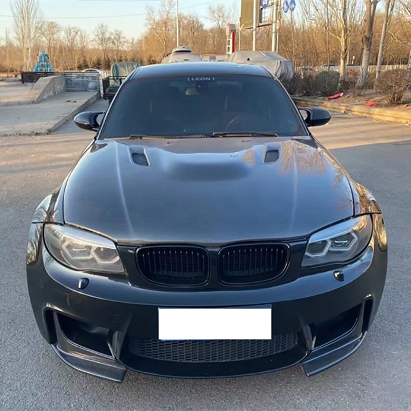 غطاء محرك بونيت من ألياف الكربون ، مناسب لـ 1 متر ، E82 ، E88 ، 135I ، سلسلة واحدة