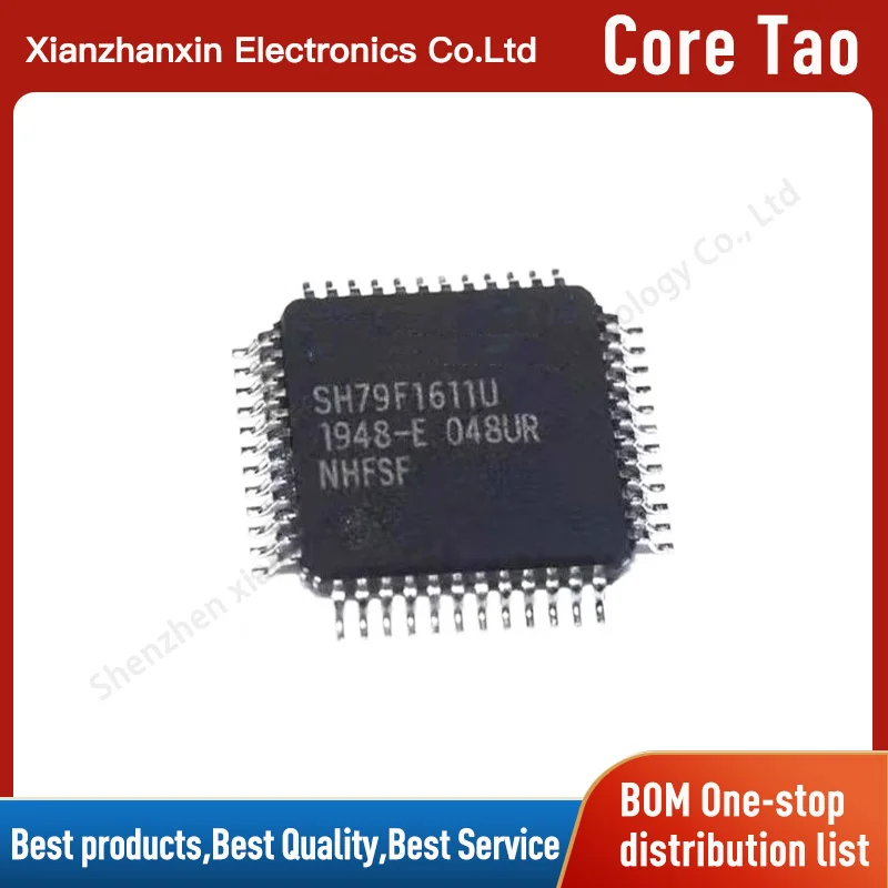 5PCS/LOT SH79F1611U 79F1611 QFP48 Microcontroller chips in stock