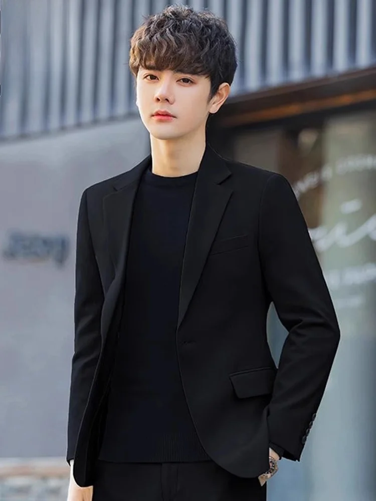 

Мужской повседневный костюм-пиджак Весна 2024: Модный, элегантный, для отдыха и бизнеса, из смесовой ткани (полиэстер, вискоза, спандекс)