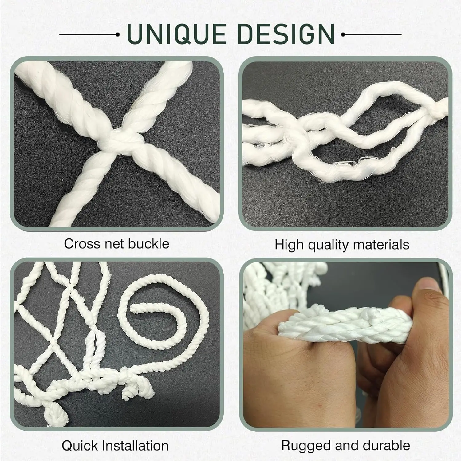 Heavy Duty Nylon Geländer Treppen Netting Kinder Sicherheitsnetz Gebäude Anti-Falling Sicherheitsnetz Balkon Sicherheitsschutz für Kinder Haustier – Detail 3