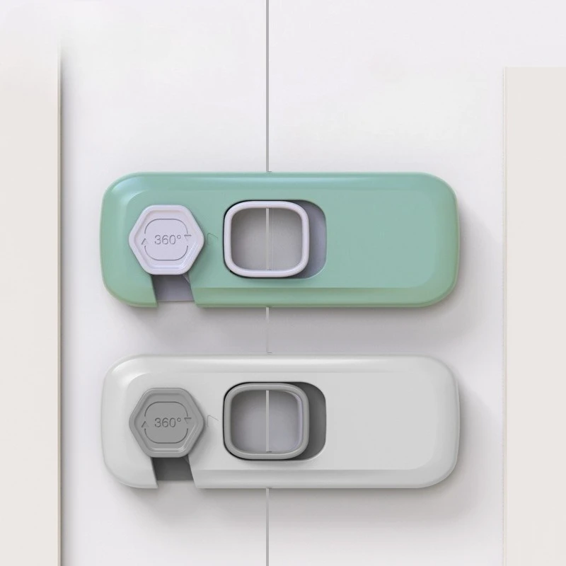 1/3/5Pcs Adhesive Child Safety Cabinet Fridge Locks, No Drill Baby Freezer Door Latches for Kids Proofing - view 2