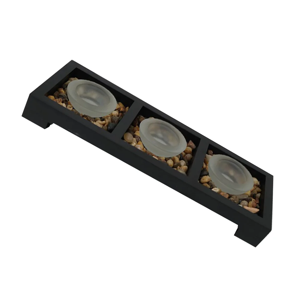 1 ensemble de supports en verre dépoli, tasse à thé, support de lampe à beurre, plateau avec fond plat, Style moderne pour hôtel, Bar, maison