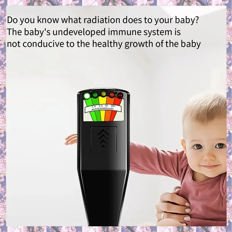 2025 Trend 1 Stück EMF METER Magnetfelddetektor K2kii Multifunktionaler Strahlungstester Schwarz