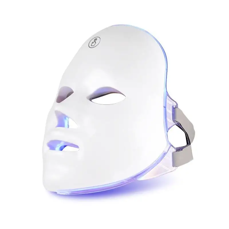 Máscara LED facial 7 colores Máscara de terapia de fotones LED Dispositivo de belleza de elevación de rejuvenecimiento de la piel