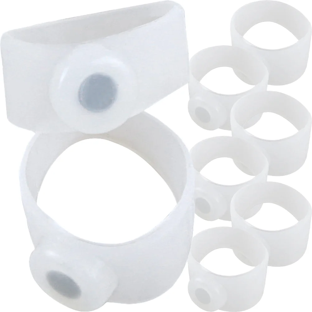 4 Pairs Toe Ring Acupoint Covers Versatile Magnetic Elastic Durable Use Supply Practical Female Rings Creative