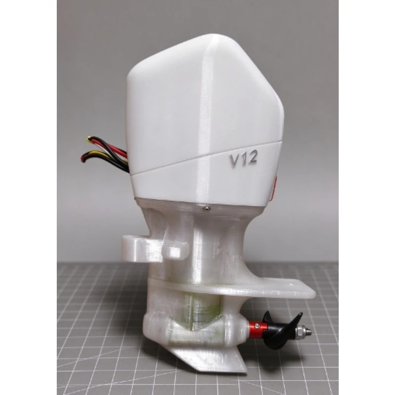 3D Printed RC Boat Outboard Motor – 150mm Height 93mm Length, Assembled, No Servo No ESC Included