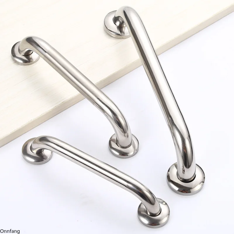 High Quality Stainless Steel 195/230/300mm Bathroom Tub Toilet Handrail Grab Bar Shower Safety Support Handle Towel Rack