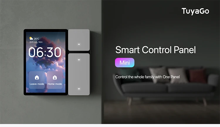 Golden Security TPP06 Smart Life 3.5 Inch Touch Screen Wall Light Switches with Built-in 3 Gang Relay Using Tuya APP