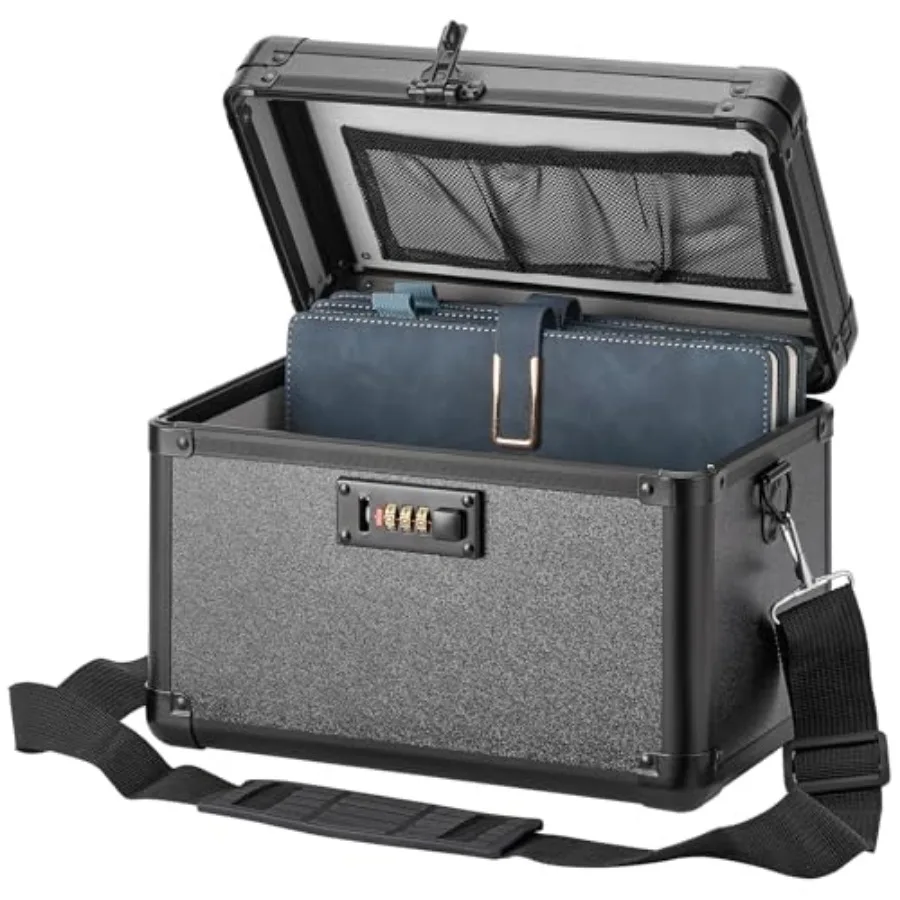 

Lock Box - Security Combination Lock Box, Locking Storage Case for Personal Items and Medicine, Childproof Lockable Lockbox for