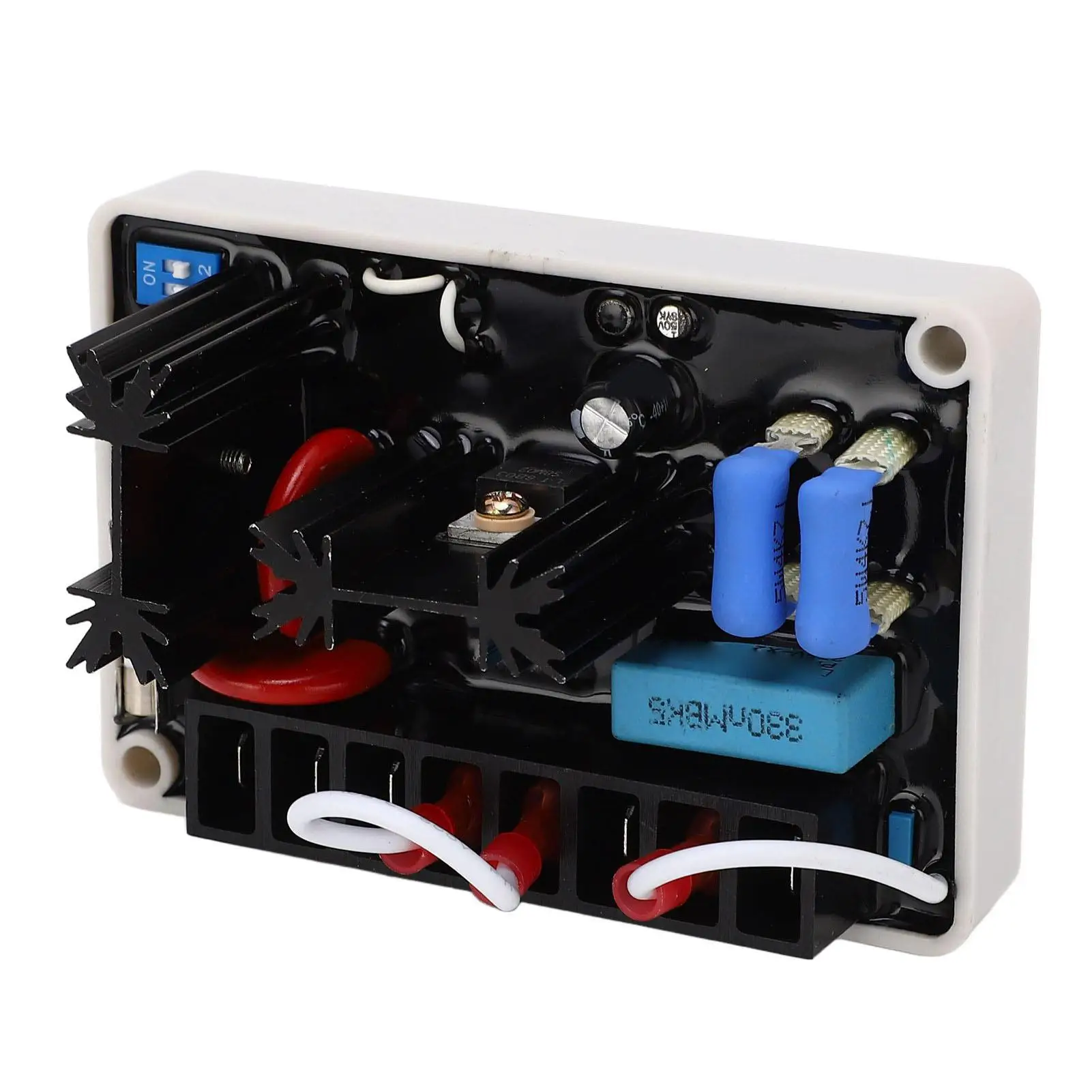 منظم جهد كهربائي أوتوماتيكي منخفض الاستهلاك AVR للمولدات الصناعية 85 إلى 135 فولت 190 إلى 240 فولت تيار متردد ABS Shell #3