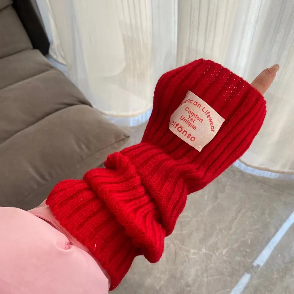 Fashion Gloves Leg Warmers Sleeves Leggings Label Wool Thigh Socks Over-knee Multifunctional Leg Covers Ladies