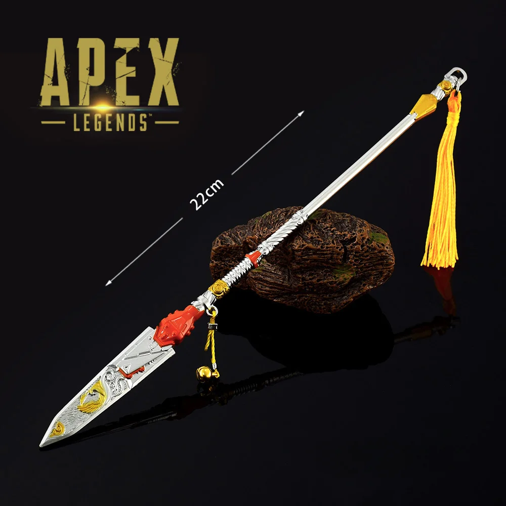 Apex Legends Jogo Perímetro Arma 22CM Valquíria Heirloom Suzaku Zinco Liga Uncut Arma Brinquedo Modelo Peça Pêndulo Presente Brinquedos