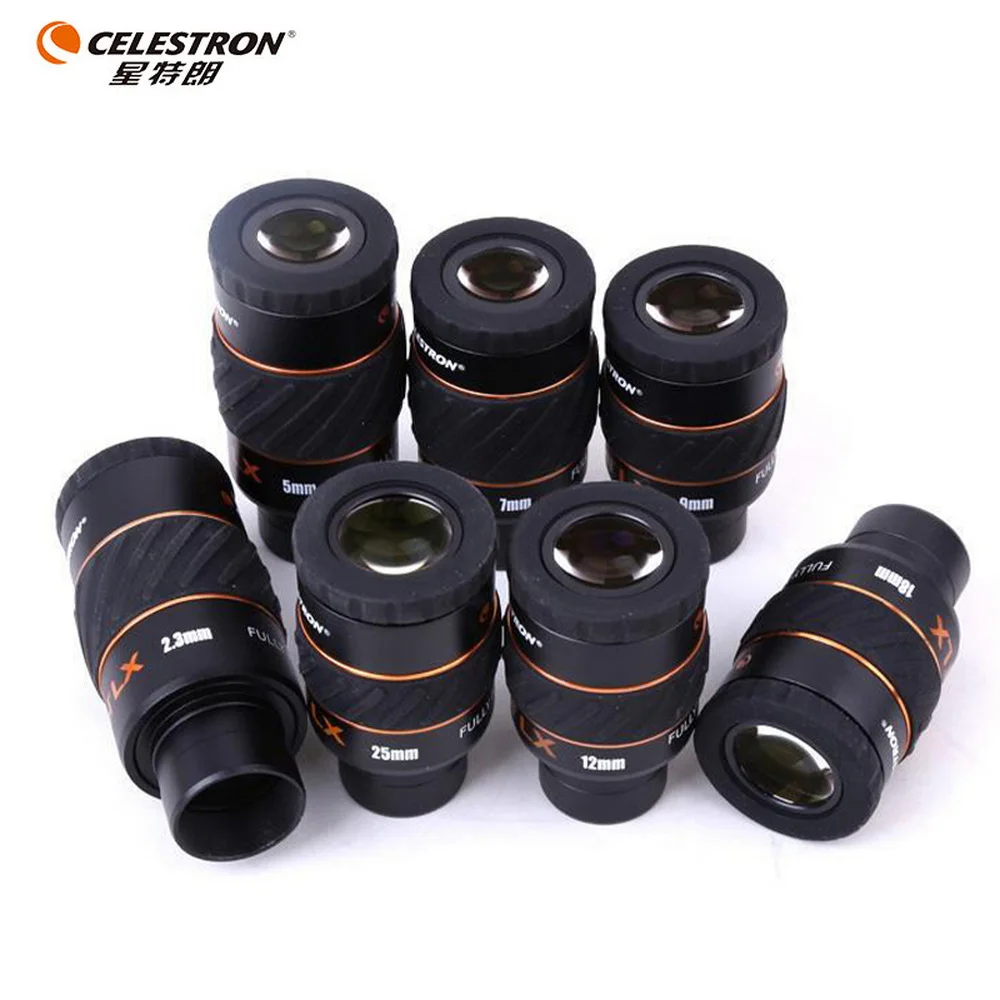 Celestron X-CEL LX 2.3 5 7 9 12 18 25mm 60° Wide-Angle Eyepiece 1.25-inch Fully Multi-Coated Astronomy Telescope Accessories