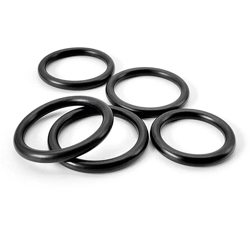 CS 2.4mm Black NBR O Ring Kit 225 PCS Plastic Storage Box OD7-30mm Waterproof Oil-resistant abrasion and aging resistance