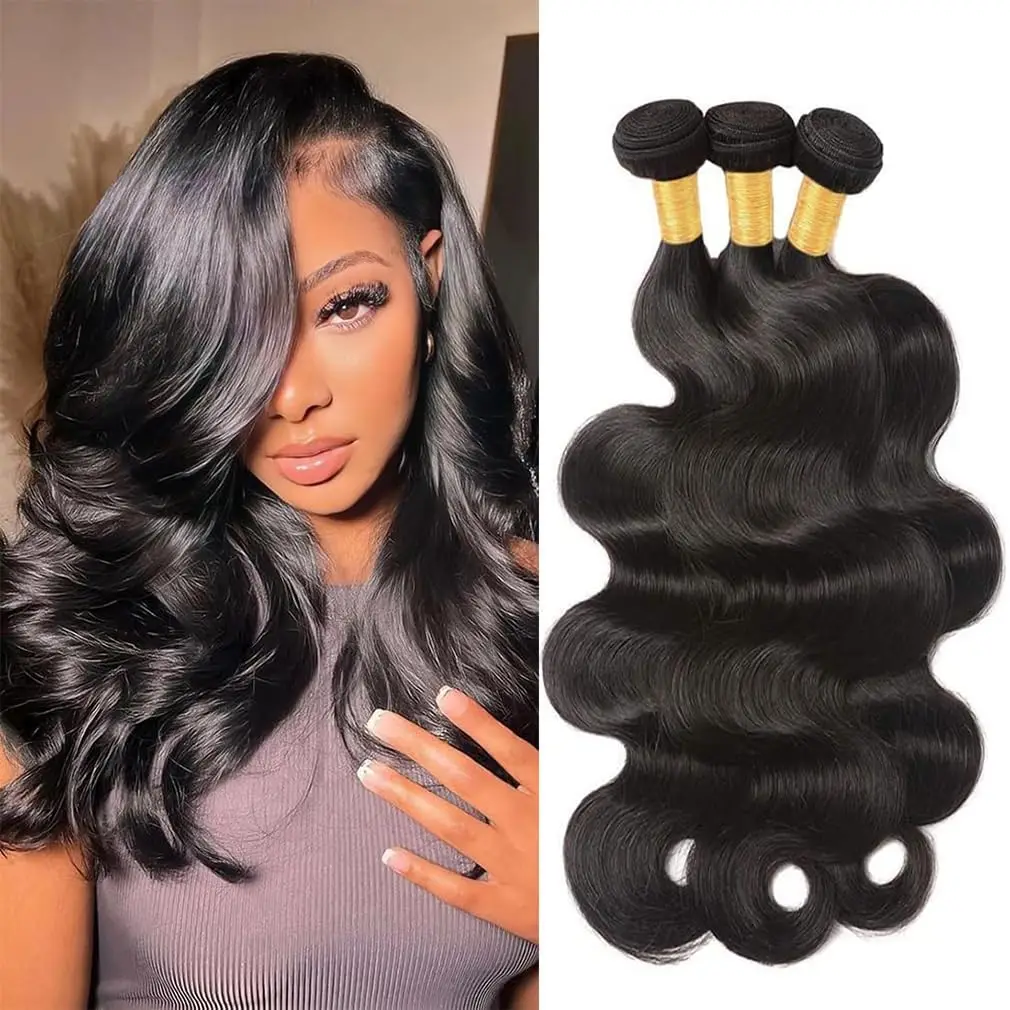 10A Body Wave Bundles Human Hair 16 18 20 22 Inch 4 Bundles Human Hair 100% Unprocessed Brazilian Virgin Hair