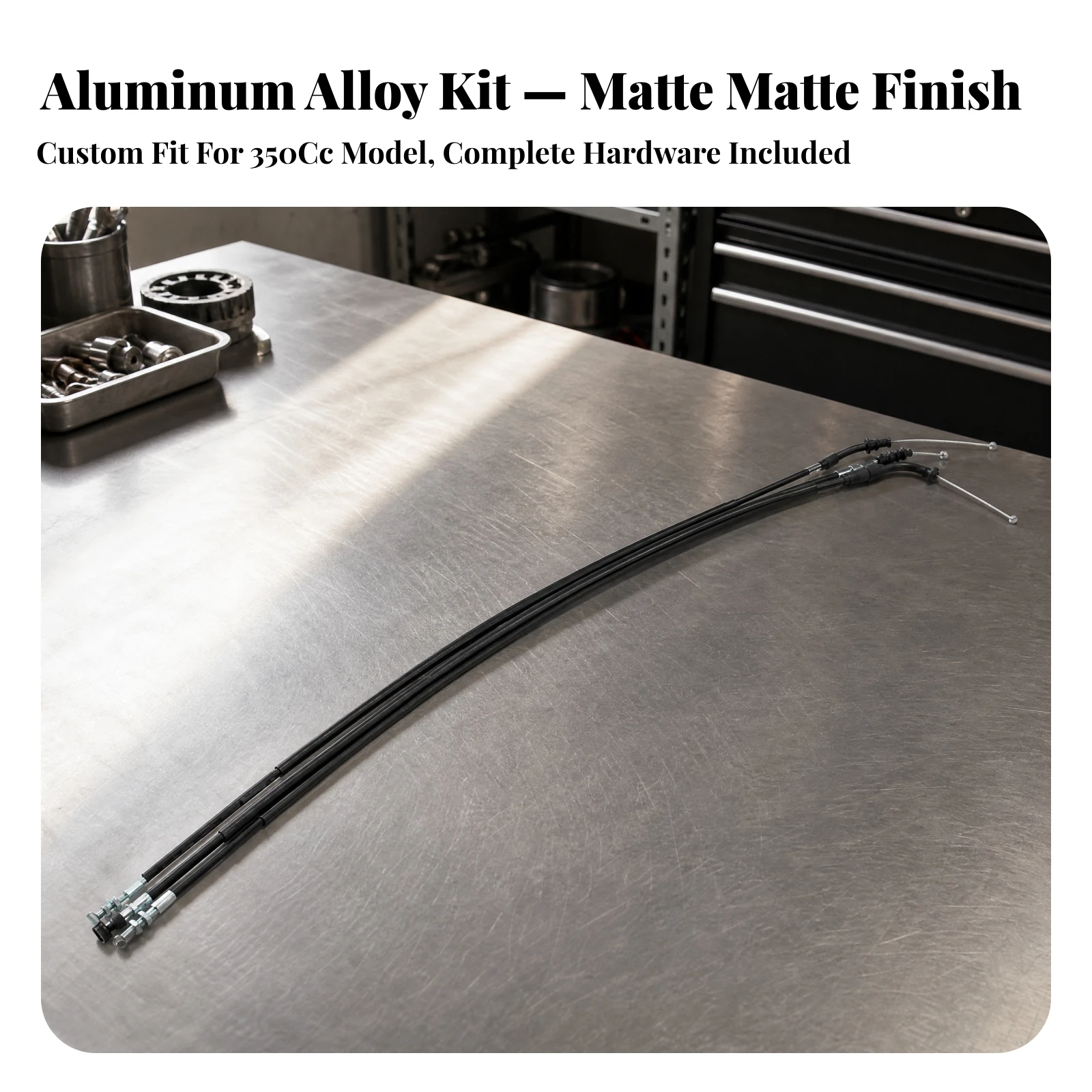 Lowered Clamp-on Handlebar Conversion Cable Kit Sheathed Japanese Motorcycle GB350 Cable Kit Flexible for Café Racer Builders