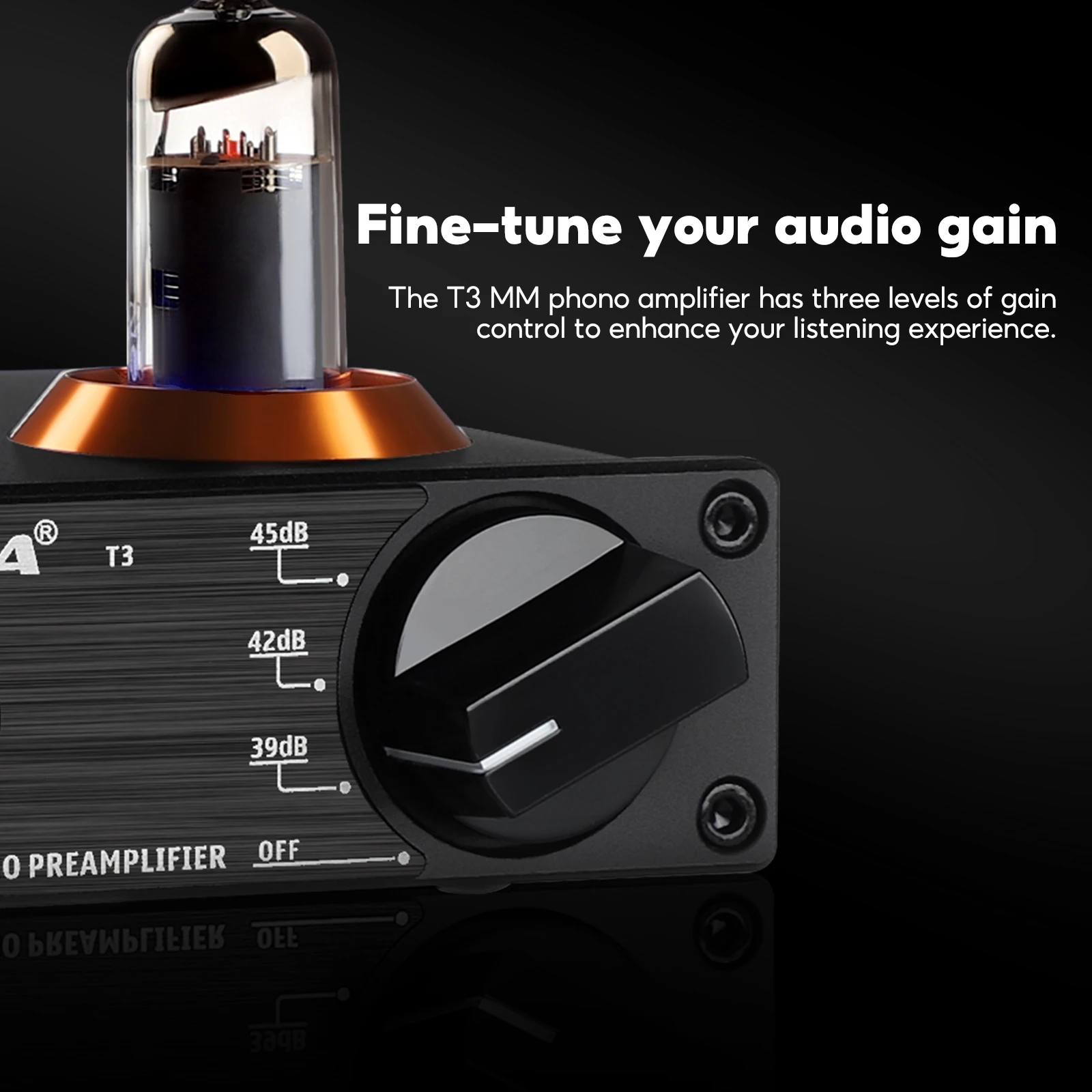 AIYIMA T3真空管プリアンプアンプ 6A2真空管 MMフォノ レコードプレーヤー ステレオプリアンプ ターンテーブルプリアンプ アンプ