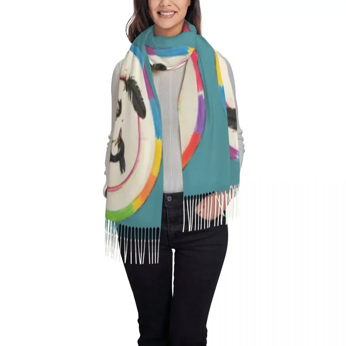 Schal Ein Quastenschal