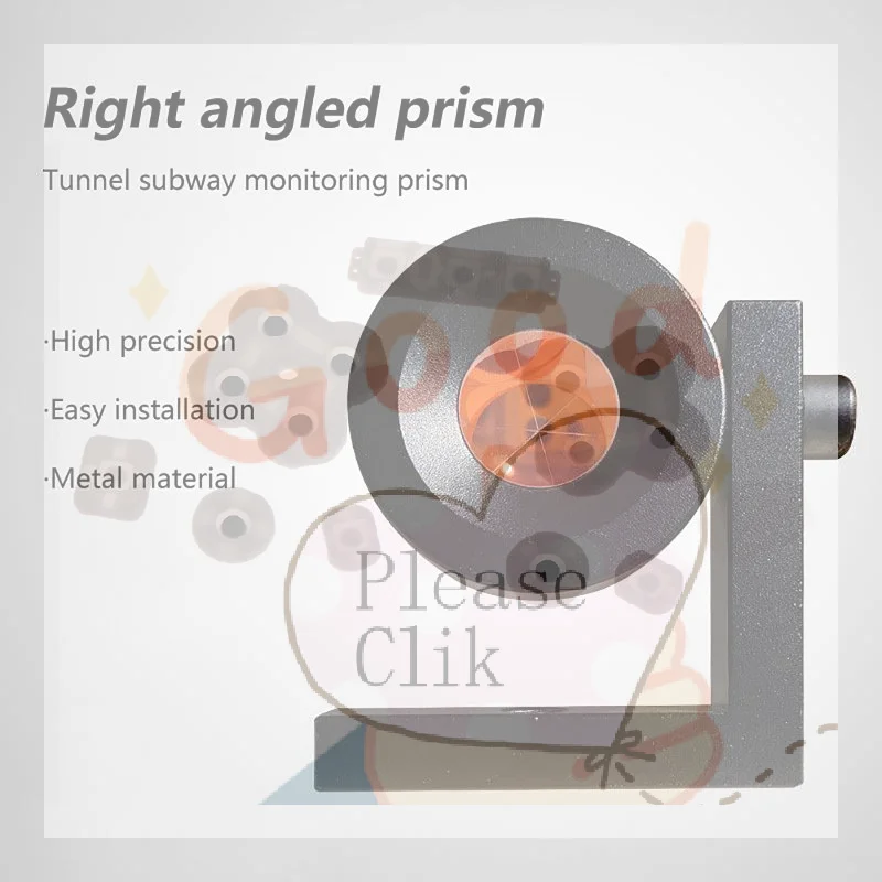 【HG】Equivlent Copper-coated 90 Degree Mini Prism L Bar Monitoring Prism Replacement For Total Station Reflector