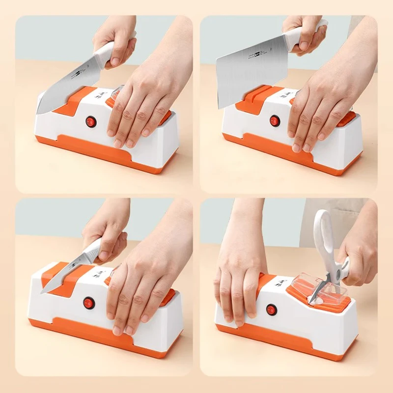 Electric knife sharpener home efficient labor saving fast grinding knife, scissors, automatic ladies easy to use