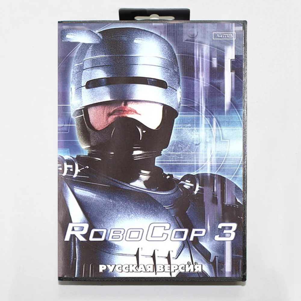 خرطوشة ألعاب RoboCop 3 16Bit MD مع صندوق RU لأنظمة Sega Megadrive Genesis