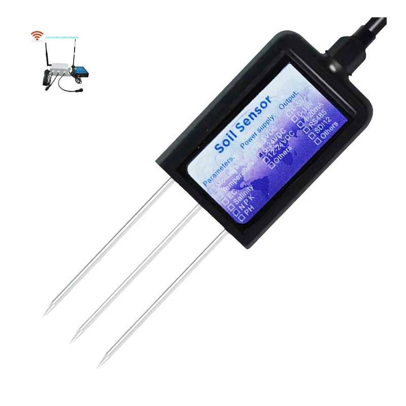 2026 Server Software RS485 4-20mA Current 0-5V 0-10V Analog Output LORA LORAWAN Soil Moisture Sensor