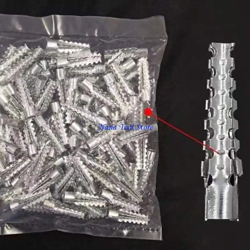 31GJ 50Pcs High Strength Metal Fasteners Expansion Tube Tapping Screws