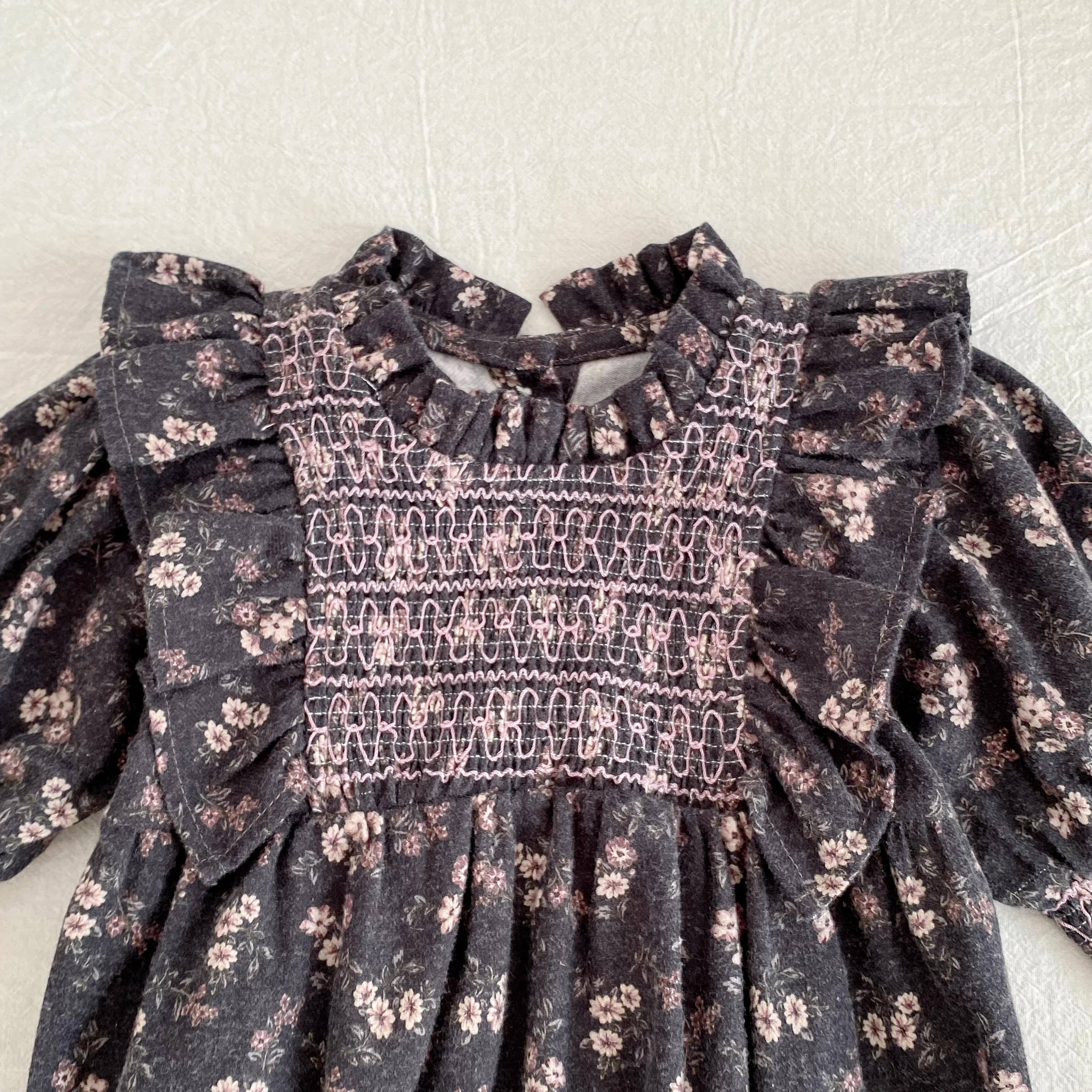 2026 Neu 0-24M Frühling Kleinkind Mädchen Strampler Langarm Baumwolle Bestickt Da Lan Baby Mädchen Overall Kinderkleidung – Detail 7