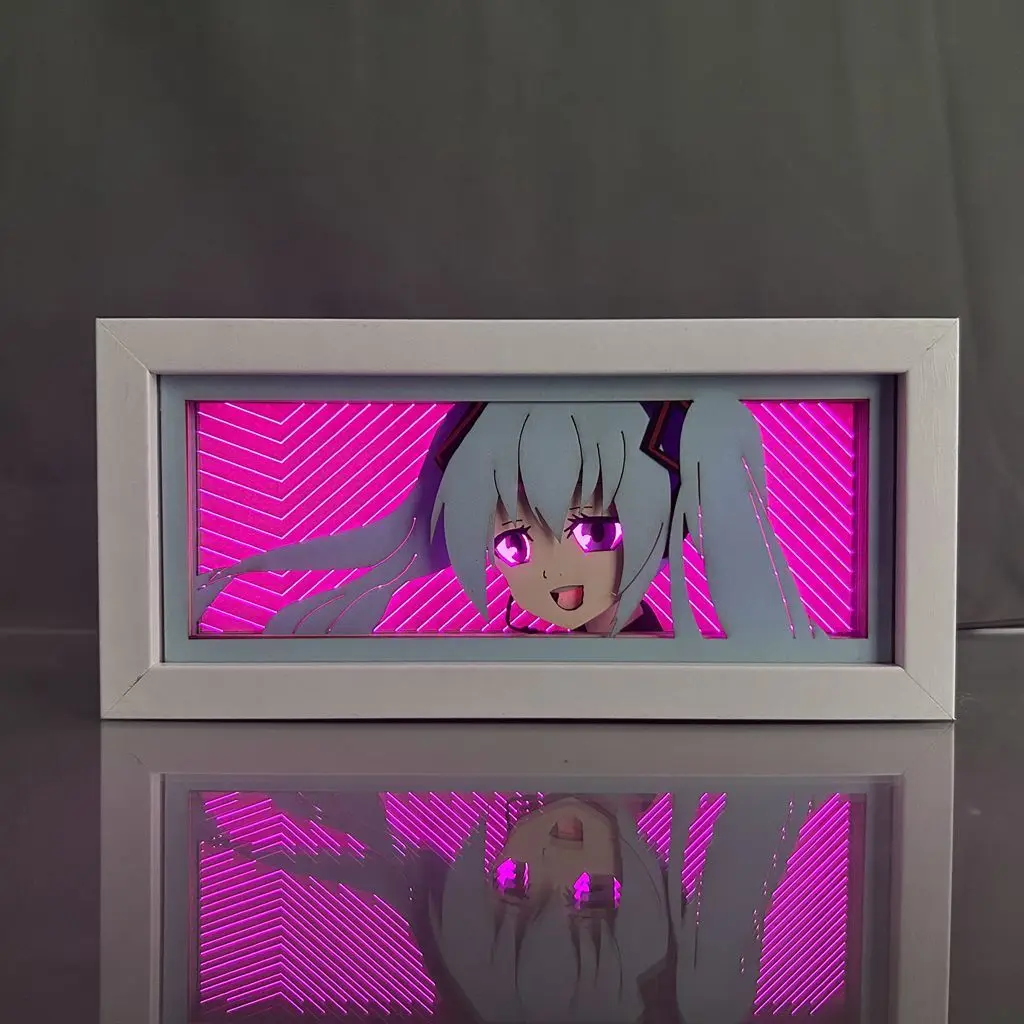 初音ミクアニメ周辺クリエイティブデスクトップ装飾おもちゃライト付き子供部屋の装飾ギフト
