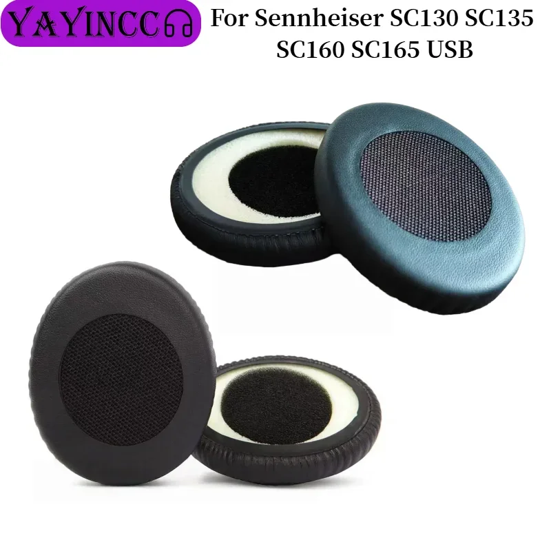 

Protein Leather Earpads Cushions For Sennheiser SC130 SC135 SC160 SC165 USB Headphones Replacement Ear Pads Headset repair parts