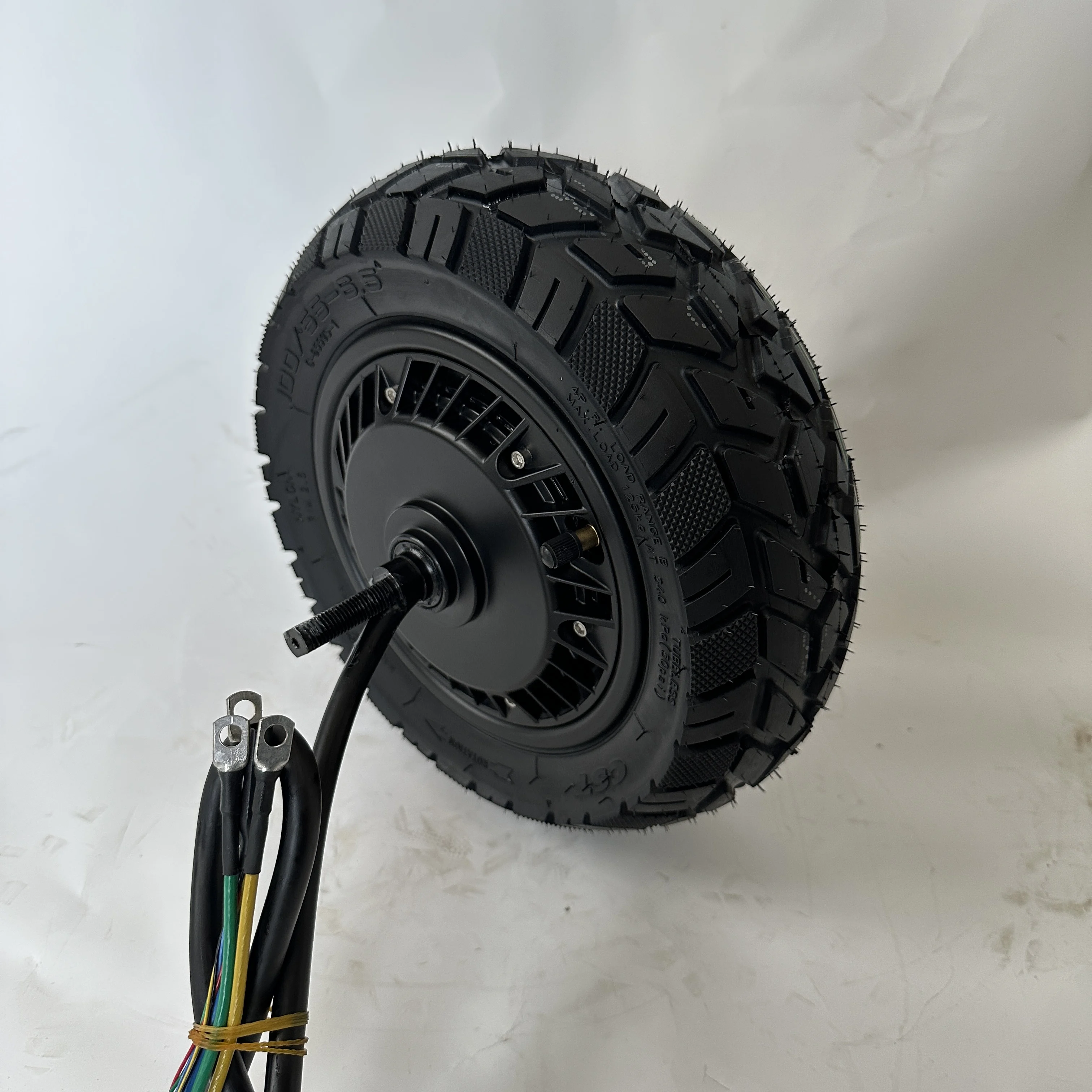 Fotografia 7: Motor de Cubo para Patinete Elétrico 11 Polegadas 52V60V1600W3000W, Motor Potente com Freio a Disco, Substituição de Motor Brushless para Patinete e E-Bike