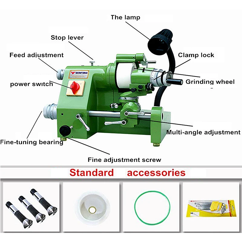 U2 Universal Cutter Grinder Cutting tool Grinding Machine tool sharpener For grinding HSS and carbide engraving cutter