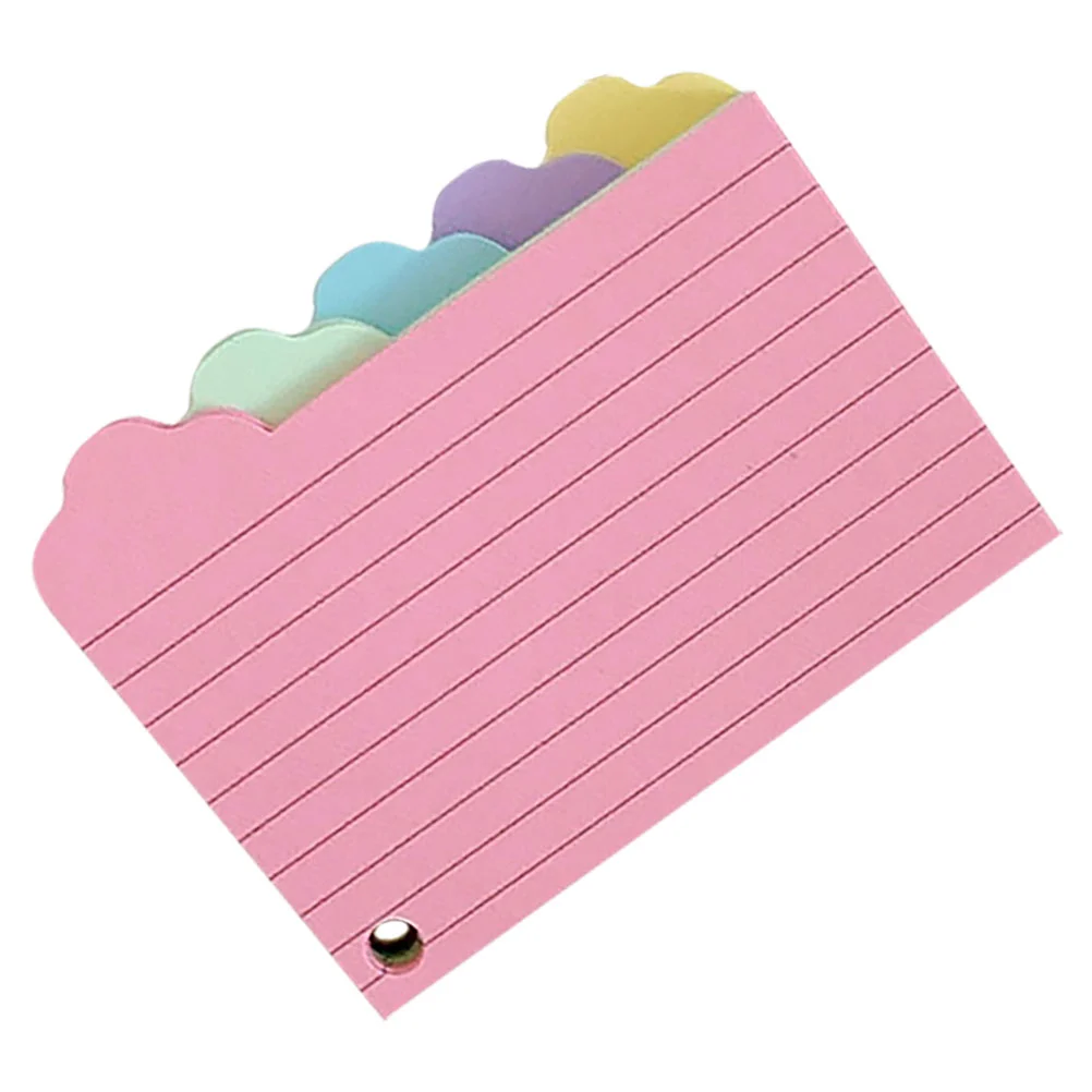 125 Sheets Cloud Note Paper Flashcards Study Materials Writing Board Word Colored for Studying Office Work