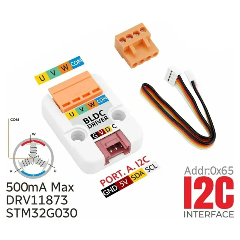ABZW For Brushless DC(BLDC) Motors Compatible BLDC Motor Driver Unit Featuring STM32 MCU, DRV11873PWPR Motor Driver Chip