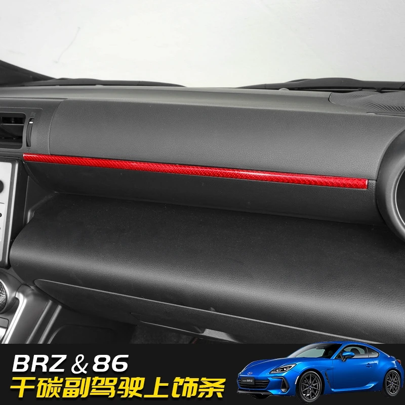 

TPIC For Subaru BRZ/Toyota GR86 2021-Carbon Fiber Auto Front Passenger Co-pilot Instrument Trim Sticker Car Interior Accessories
