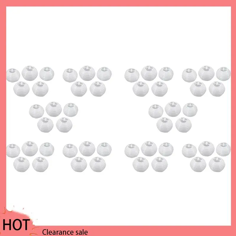 

A88Z 50Pcs 4 Inch 10Cm Round Paper Lantern For Birthday Wedding Party Decor Gift Craft DIY Creavtive(White)