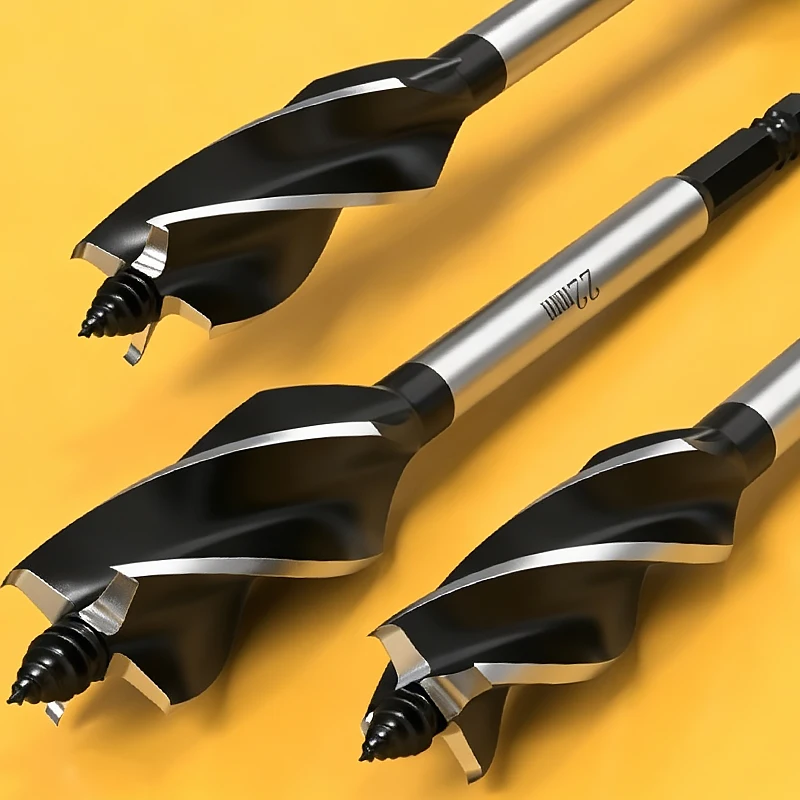 

Four-slot Four-edge Positioning Drills 10/14/18/20mm Carbon Steel Twist Drill Bit for Wood Fast Cut Auger Carpenter Joiner Tools
