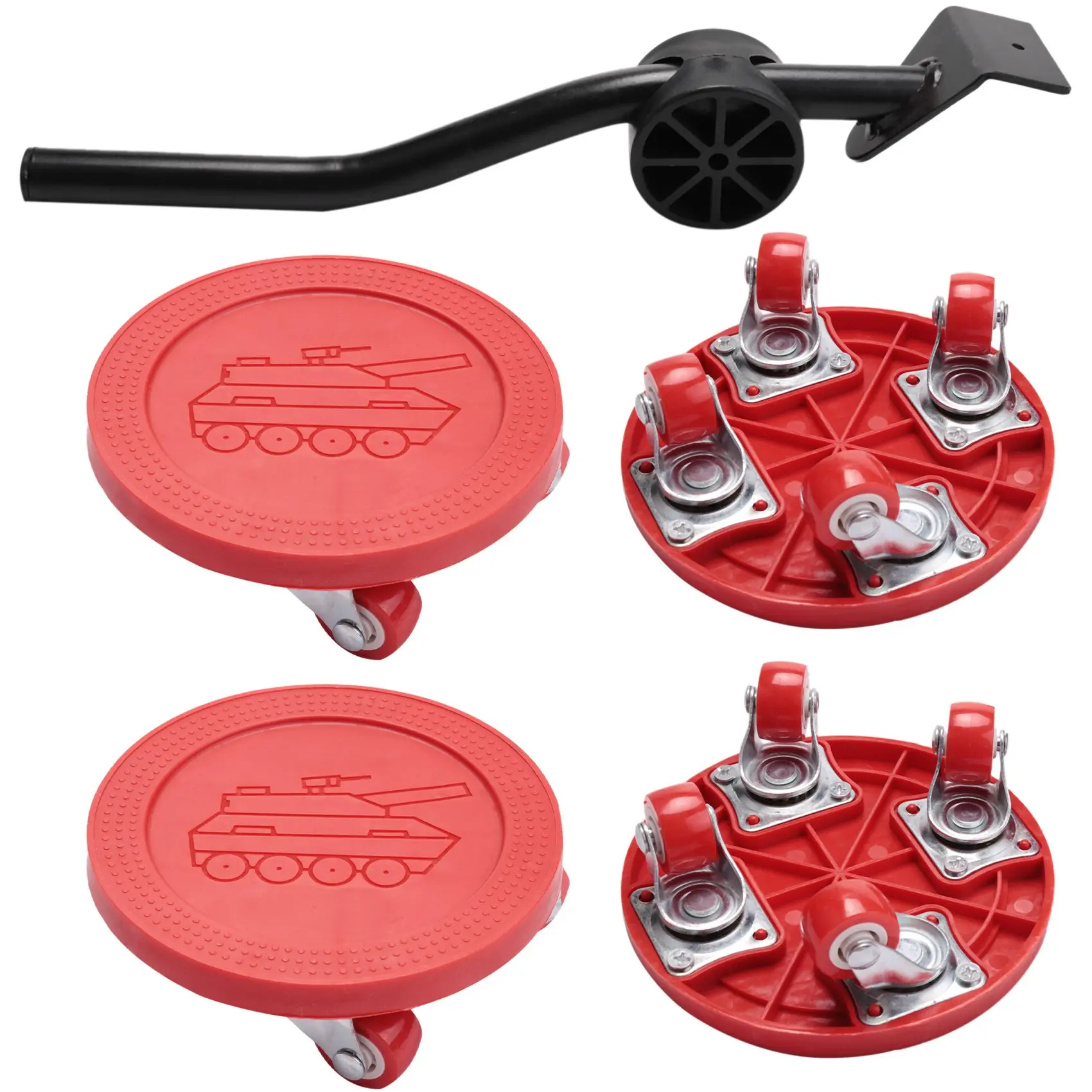 

CHCH 5 шт. тележек для перемещения мебели с подъемным механизмом, 4-колесные тележки для мебели, колеса для тележек, для столов, диванов, холодильников