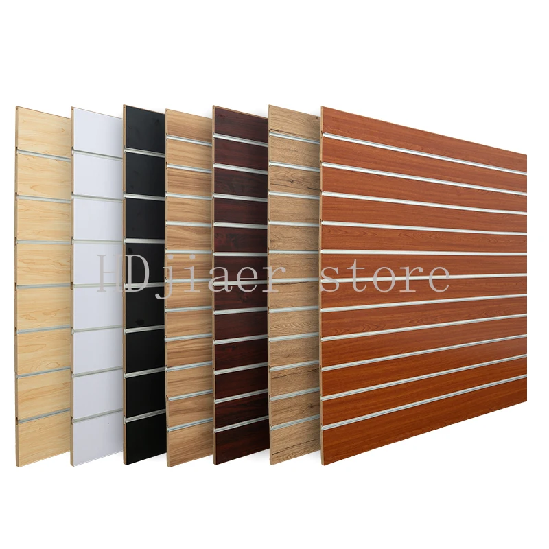 

2440x1220x18mm Glossy MDF Slat Wall Panel – E1 Standard, High Formaldehyde Emission Standard, for Monitor & Hardboard