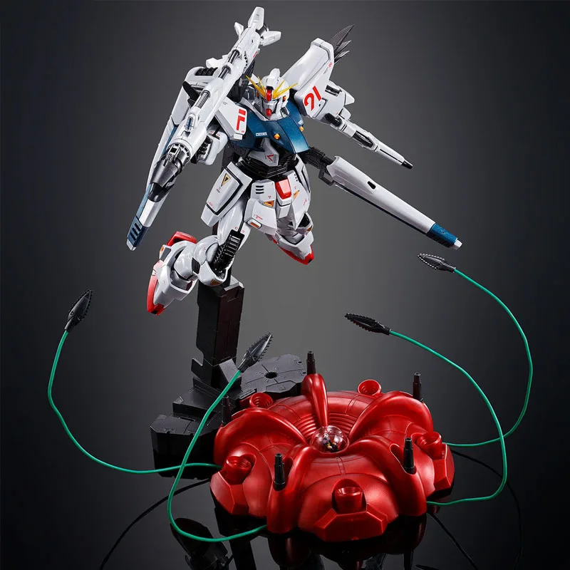 Bandai Original MG Gundam F91 1/100 Anime Action Figure Assembly Model Toys Collectible Model Ornaments Gifts For Children