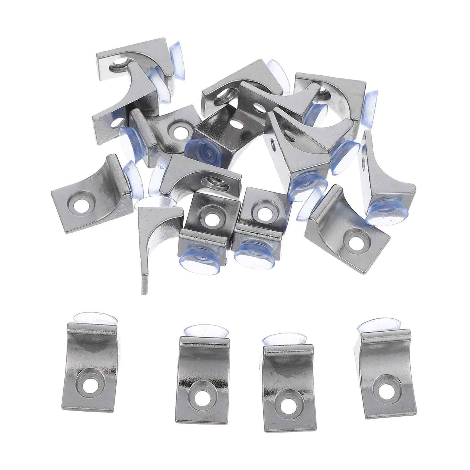 

20Pcs Alloy Rack Shelf Support Pegs Anti-Slip Zinc Pins for Glass Shelves Kitchen Cabinets Wardrobes Furniture Shelf Clips