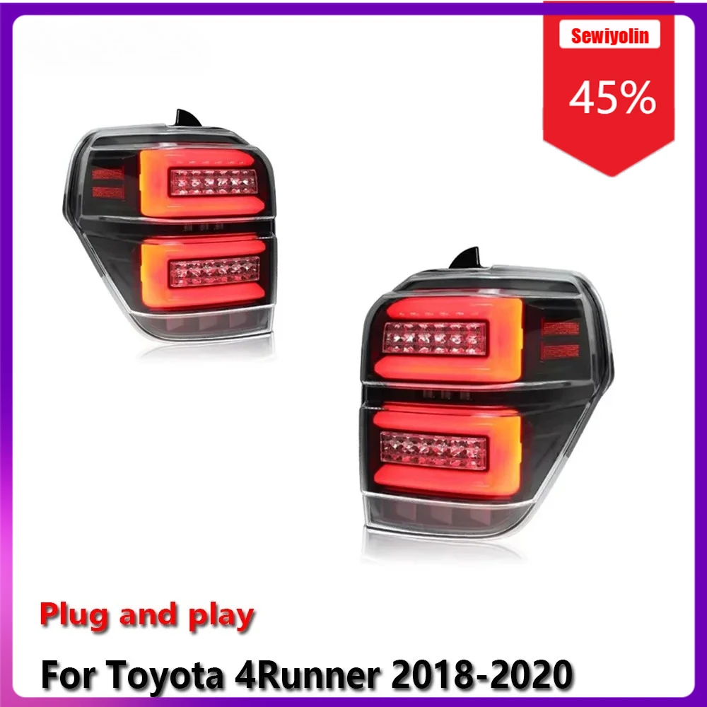 

Автомобильные светодиодные фонари Sewiyolin в сборе для Toyota 4Runner 2018-2020, автоматические противотуманные фары DRL, стоп-сигнал, указатель поворота Plug and Play