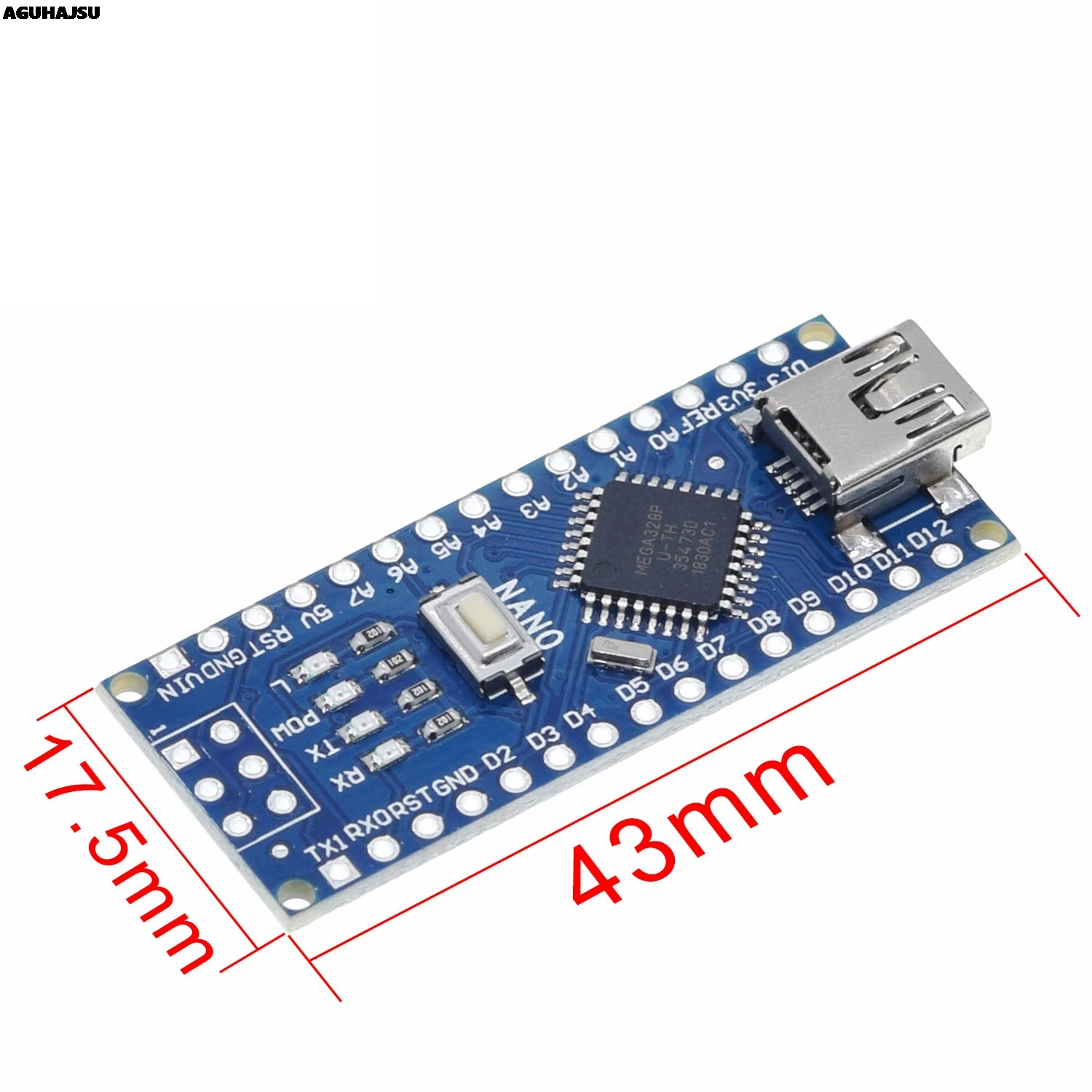 Nano 1PCS Mini USB With the bootloader Nano 3.0 controller compatible for arduino CH340 USB driver 16Mhz NANO V3.0 Atmega328