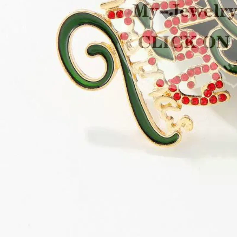 Sparkling Rhinestone Christmas Tree Brooch Premium Enamel Pin Elegant Clothing Accessory for Xmas Festival Gift