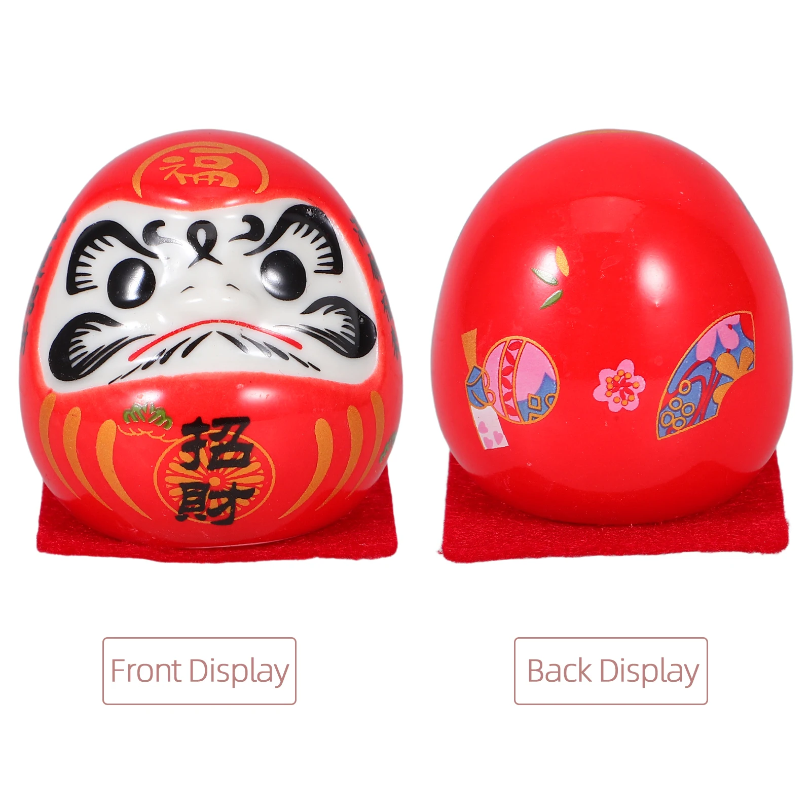 

1 Ceramic Buddhism Miniature Japanese Darma Statue Wealth Darma Figurine Japanese Figurine Desktop Ornaments