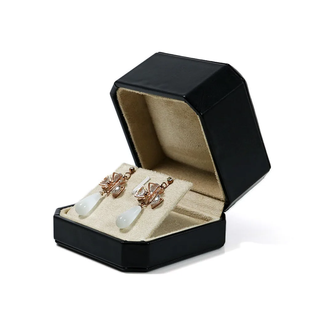Bracelet Box Black Jewelry Gift Box Pendant Box Octagonal For Birthdays Anniversaries Proposals