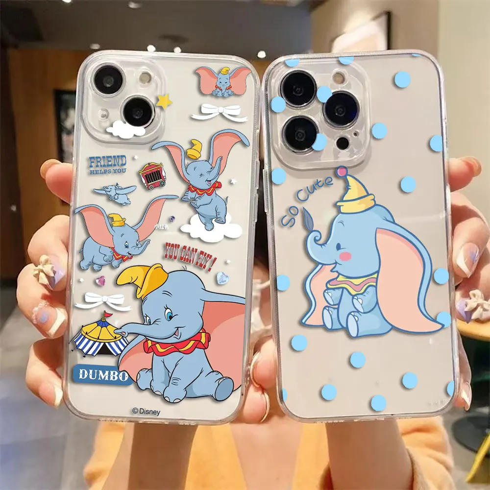 Disney Dumbo Elephant Cover Clear Phone Case For Infinix HOT ZERO 50 40i 40 30 30I 20 20I 20S 12 12I 11S TECNO SPARK 10 20 Case