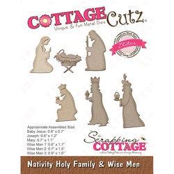 New Arrival Metal Cutting Die Diy Scrapbook Decoration Embossing Craft Blade Punch Mold Nativity Holy Family & Wise Men Template